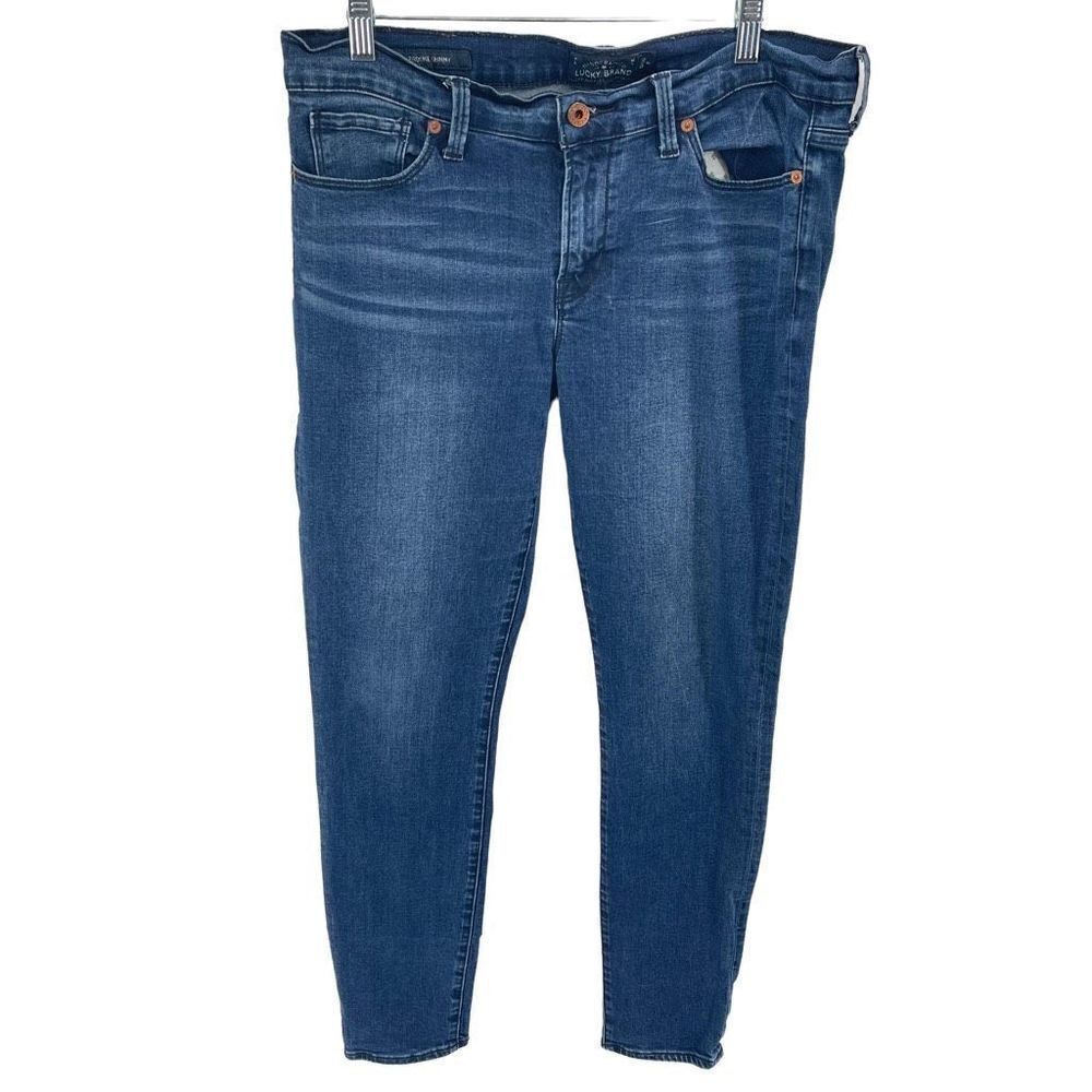 Lucky Brand Women's Brooke Skinny Jeans Stretch Medium Wash Denim Size 10 30